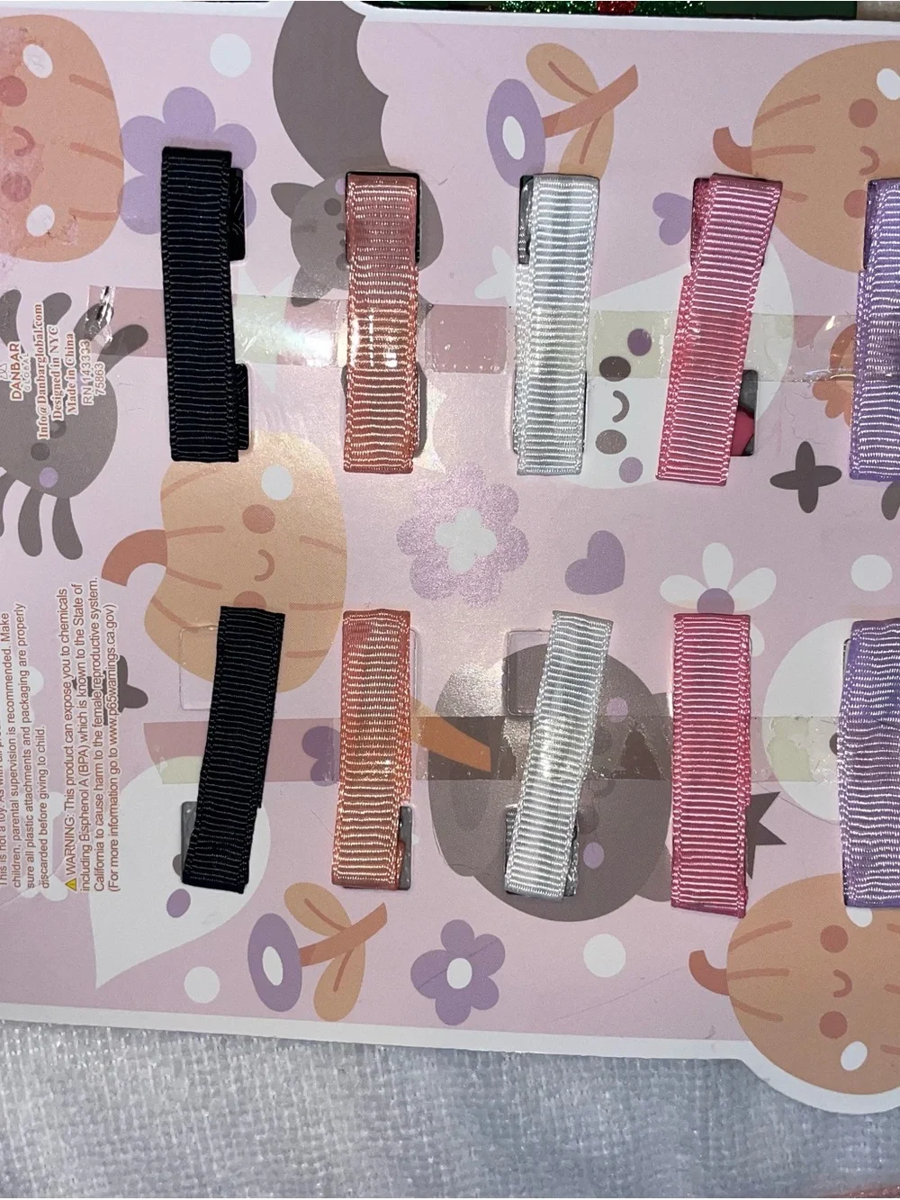 NWT Assorted Girls' Hair Bows Set with Holiday and Floral Styles